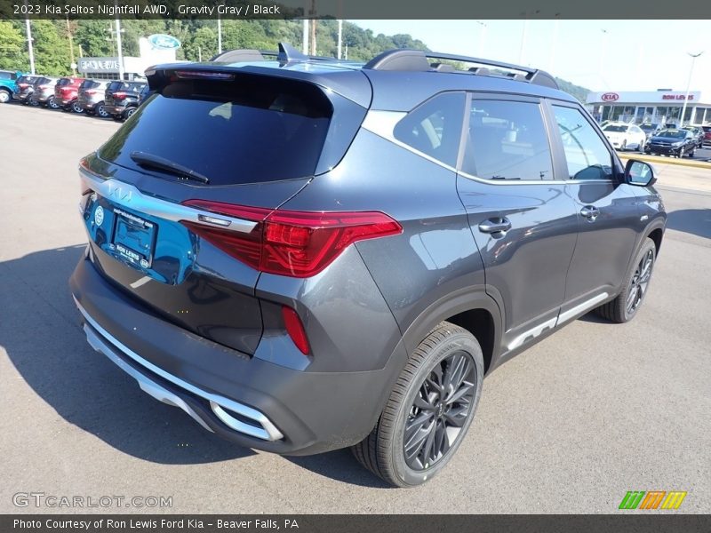 Gravity Gray / Black 2023 Kia Seltos Nightfall AWD