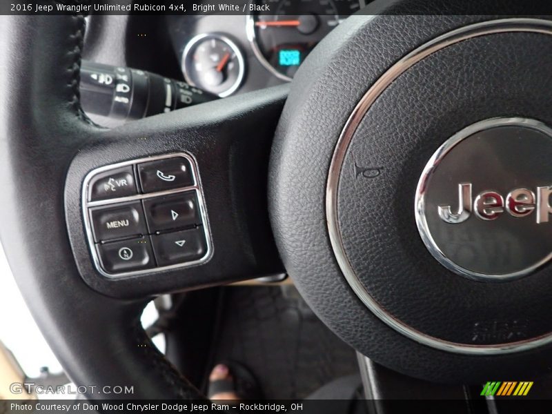 Bright White / Black 2016 Jeep Wrangler Unlimited Rubicon 4x4