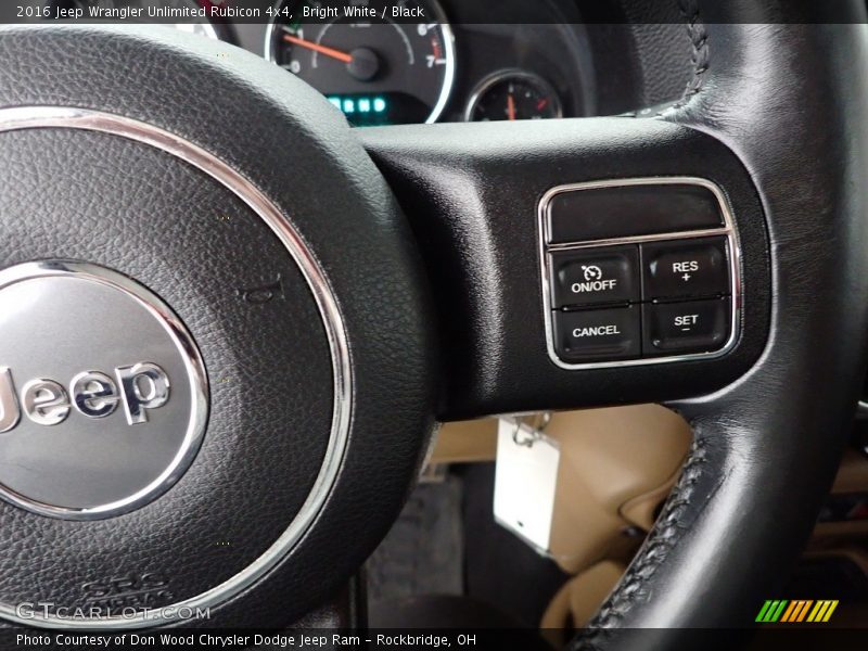Bright White / Black 2016 Jeep Wrangler Unlimited Rubicon 4x4