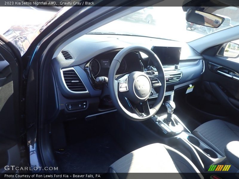 Gravity Gray / Black 2023 Kia Seltos Nightfall AWD