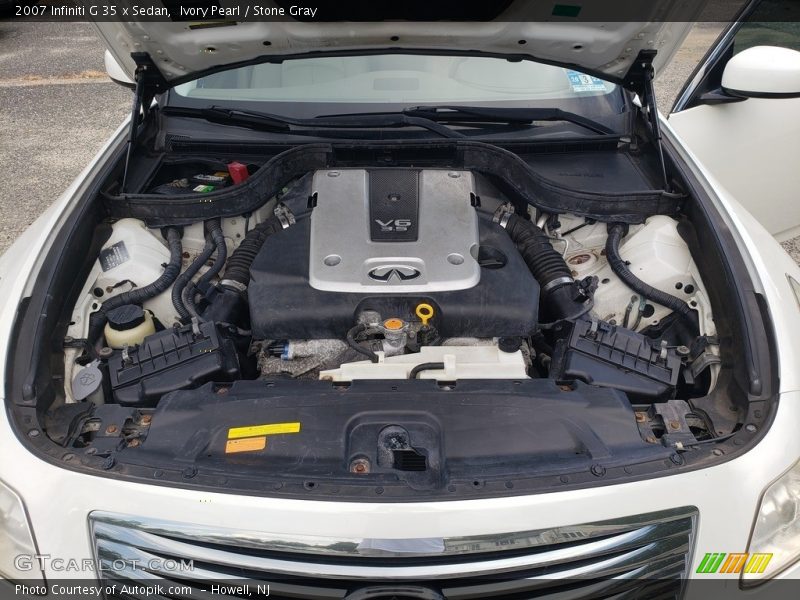 Ivory Pearl / Stone Gray 2007 Infiniti G 35 x Sedan