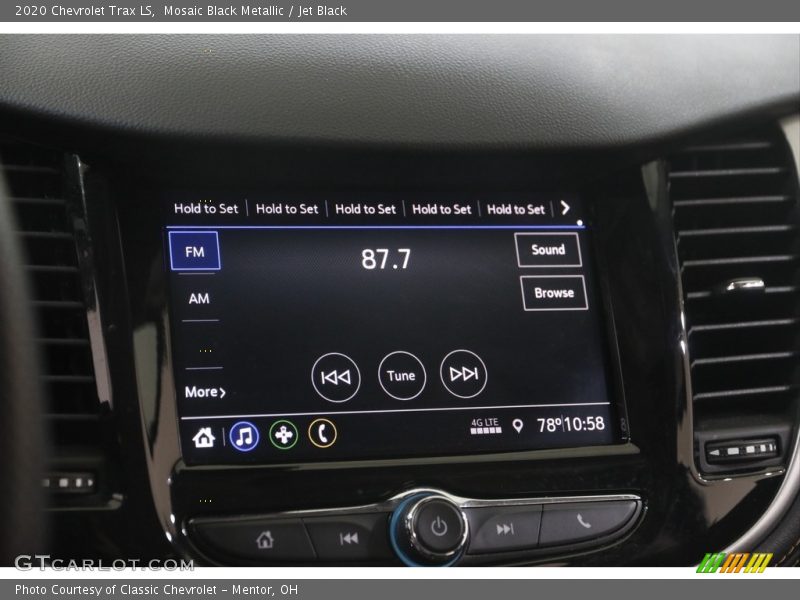 Mosaic Black Metallic / Jet Black 2020 Chevrolet Trax LS
