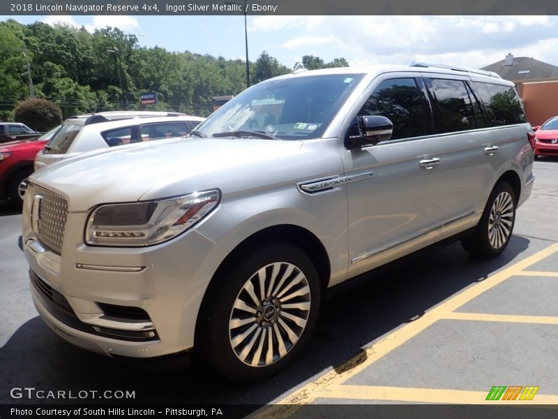 Ingot Silver Metallic / Ebony 2018 Lincoln Navigator Reserve 4x4
