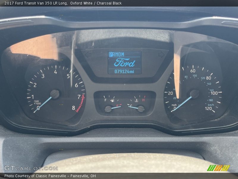 Oxford White / Charcoal Black 2017 Ford Transit Van 350 LR Long