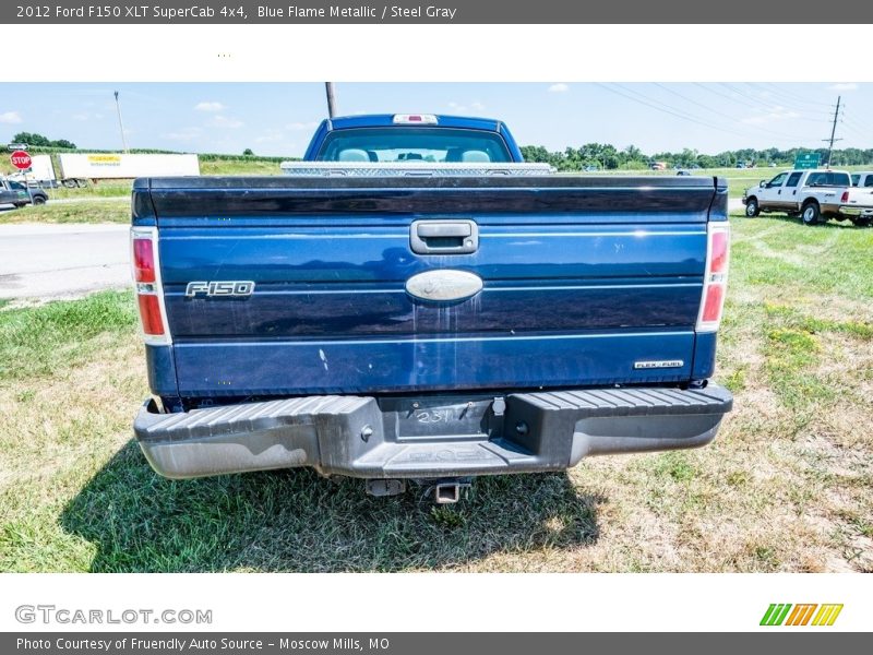 Blue Flame Metallic / Steel Gray 2012 Ford F150 XLT SuperCab 4x4