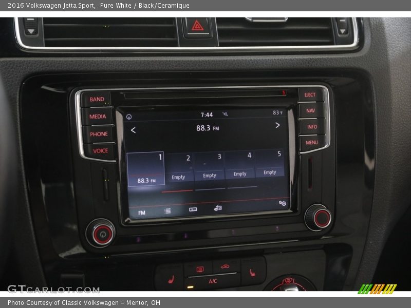 Controls of 2016 Jetta Sport
