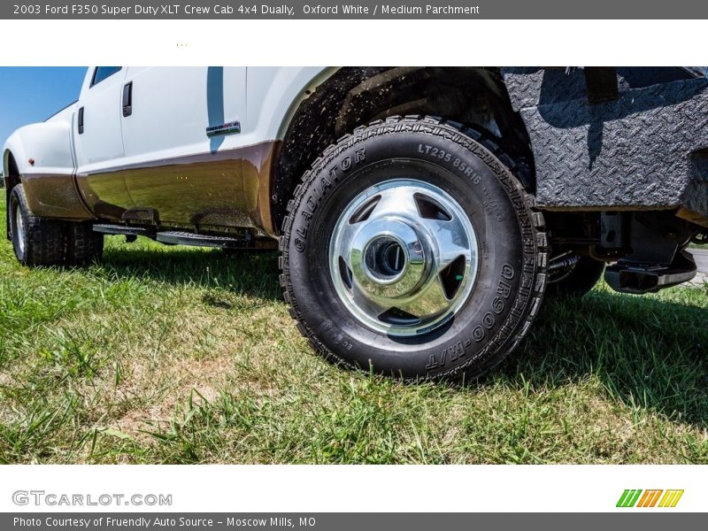 Oxford White / Medium Parchment 2003 Ford F350 Super Duty XLT Crew Cab 4x4 Dually