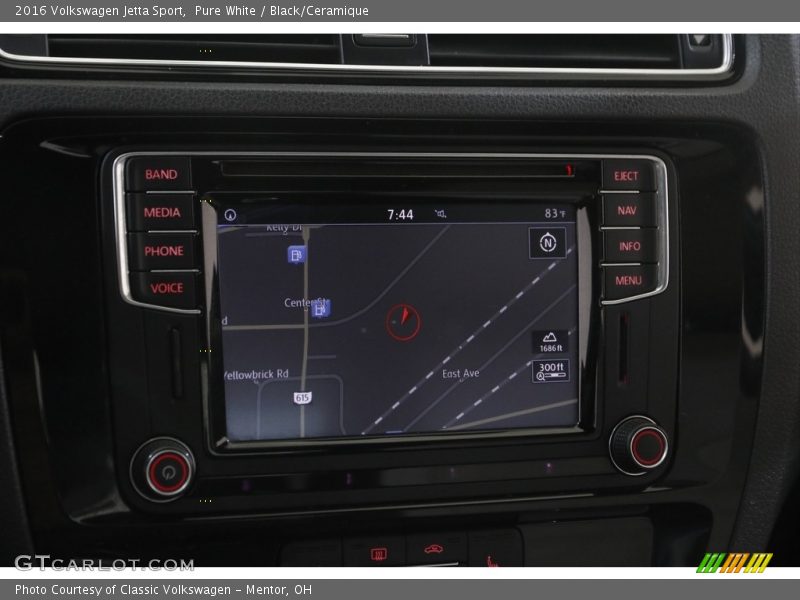 Navigation of 2016 Jetta Sport