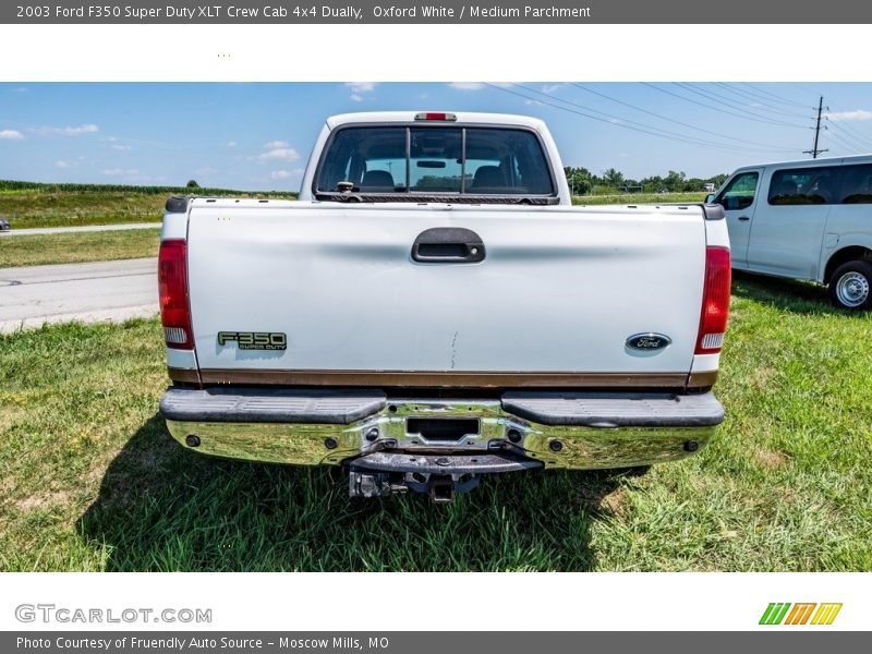 Oxford White / Medium Parchment 2003 Ford F350 Super Duty XLT Crew Cab 4x4 Dually