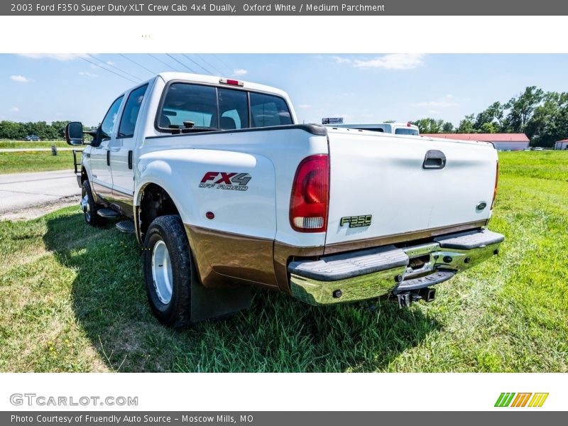 Oxford White / Medium Parchment 2003 Ford F350 Super Duty XLT Crew Cab 4x4 Dually