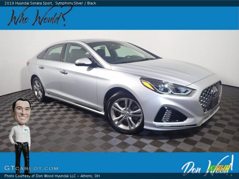 Symphony Silver / Black 2019 Hyundai Sonata Sport