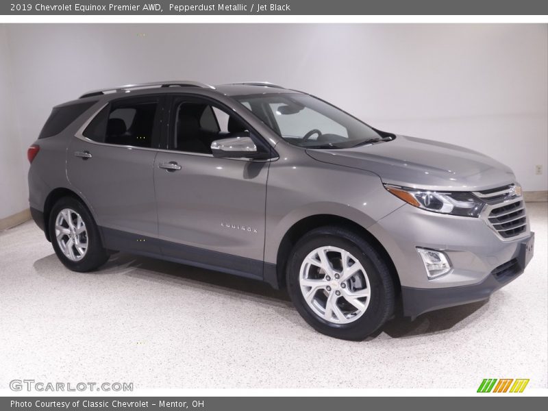 Pepperdust Metallic / Jet Black 2019 Chevrolet Equinox Premier AWD