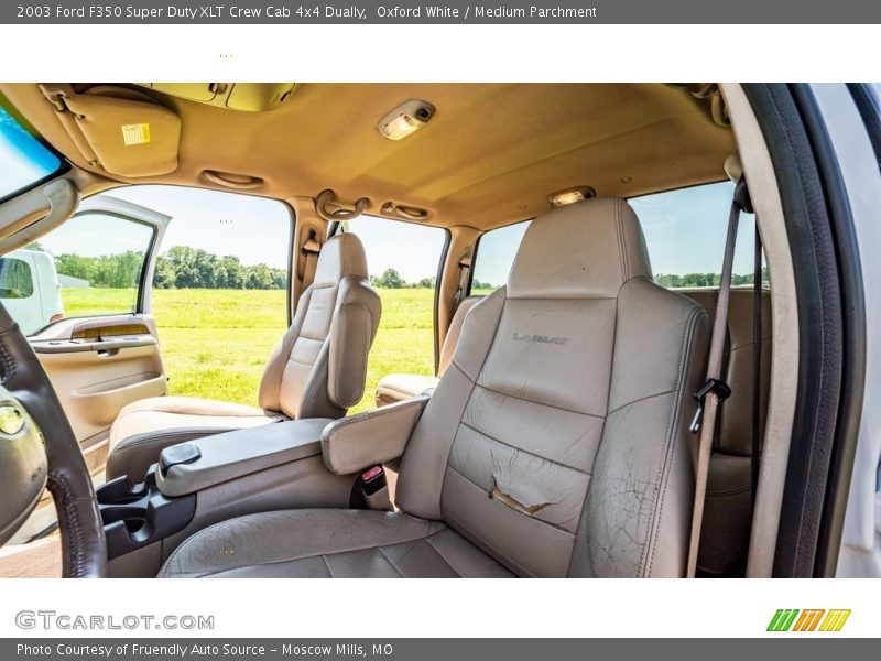 Oxford White / Medium Parchment 2003 Ford F350 Super Duty XLT Crew Cab 4x4 Dually