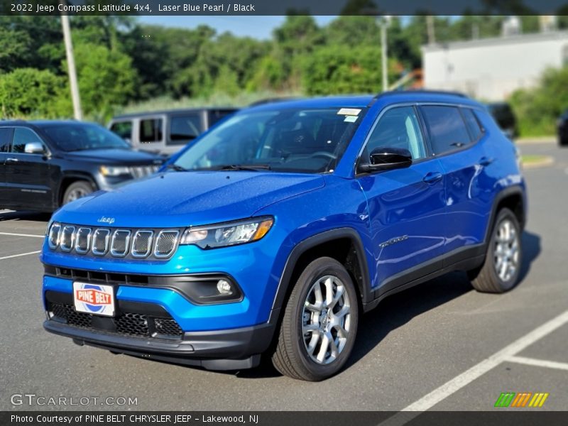Laser Blue Pearl / Black 2022 Jeep Compass Latitude 4x4