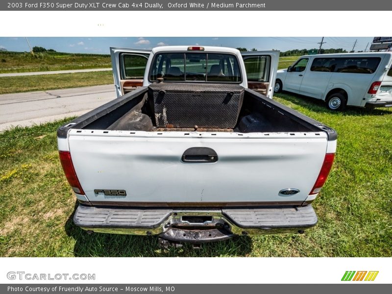Oxford White / Medium Parchment 2003 Ford F350 Super Duty XLT Crew Cab 4x4 Dually