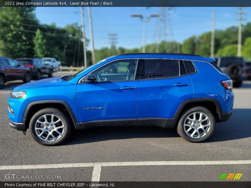 Laser Blue Pearl / Black 2022 Jeep Compass Latitude 4x4