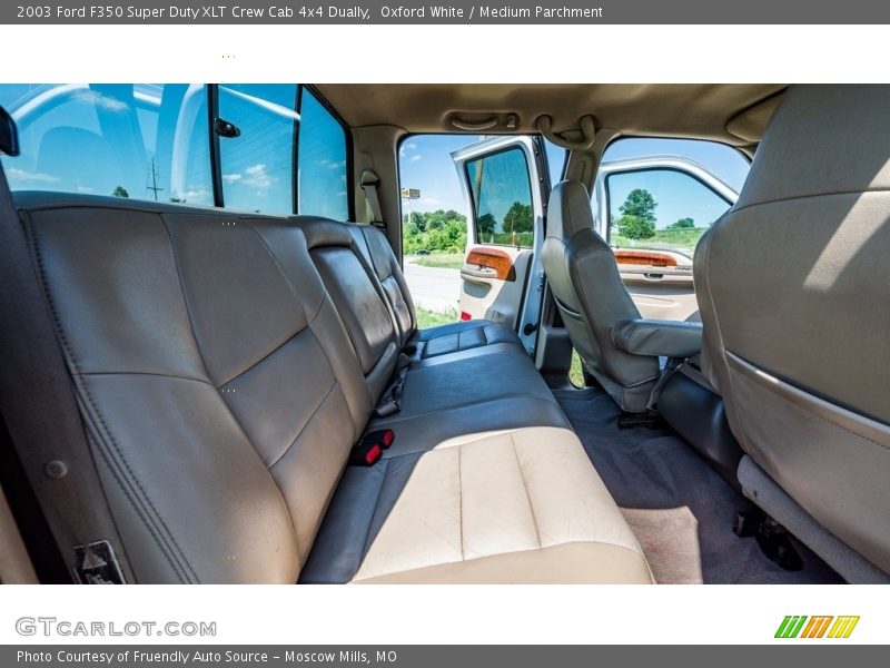 Oxford White / Medium Parchment 2003 Ford F350 Super Duty XLT Crew Cab 4x4 Dually
