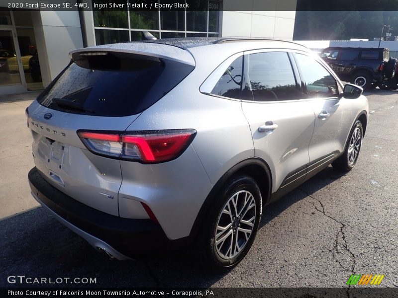 Ingot Silver Metallic / Ebony Black 2020 Ford Escape SEL 4WD