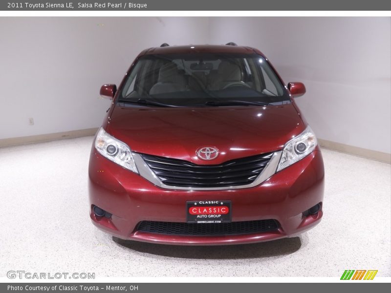 Salsa Red Pearl / Bisque 2011 Toyota Sienna LE