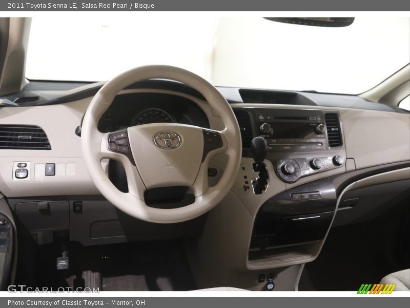 Salsa Red Pearl / Bisque 2011 Toyota Sienna LE