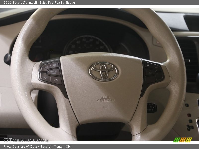 Salsa Red Pearl / Bisque 2011 Toyota Sienna LE