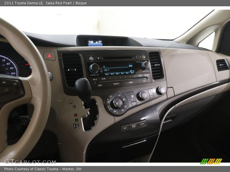 Salsa Red Pearl / Bisque 2011 Toyota Sienna LE