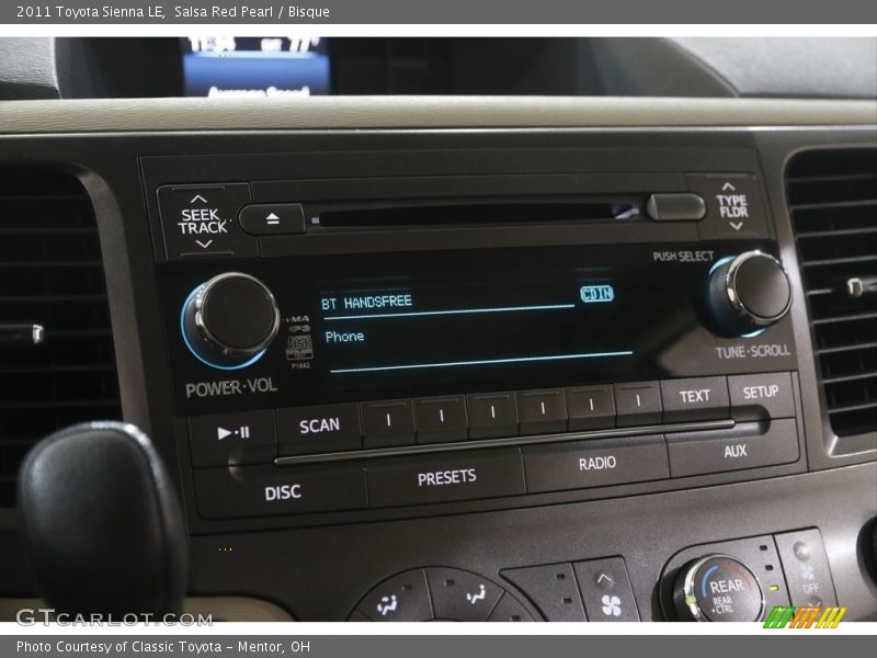 Salsa Red Pearl / Bisque 2011 Toyota Sienna LE