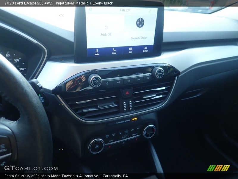 Ingot Silver Metallic / Ebony Black 2020 Ford Escape SEL 4WD