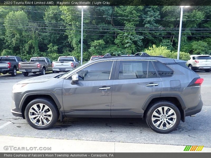 Magnetic Gray Metallic / Light Gray 2020 Toyota RAV4 Limited AWD