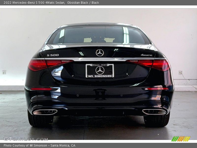 Obsidian Black / Black 2022 Mercedes-Benz S 500 4Matic Sedan