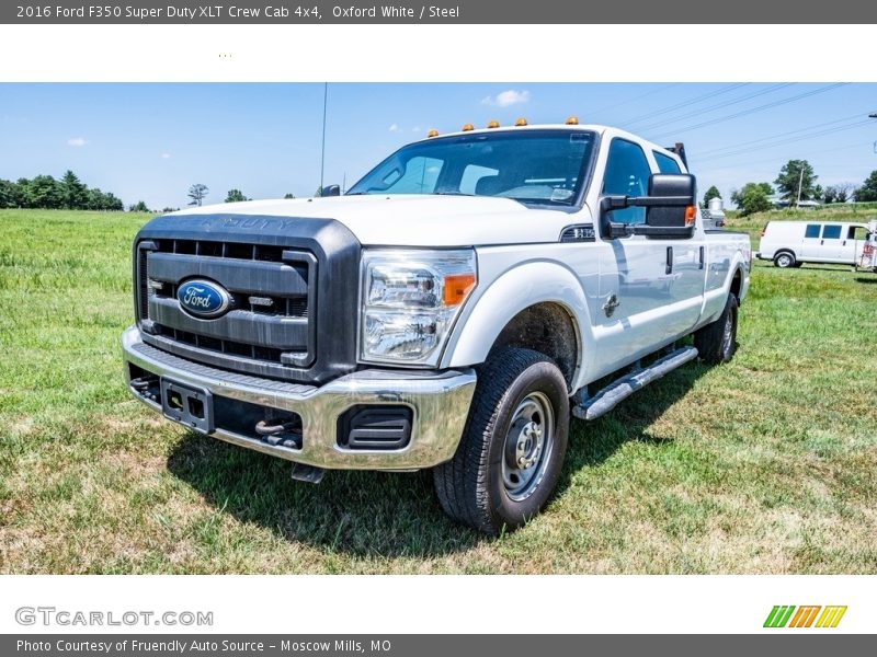 Oxford White / Steel 2016 Ford F350 Super Duty XLT Crew Cab 4x4