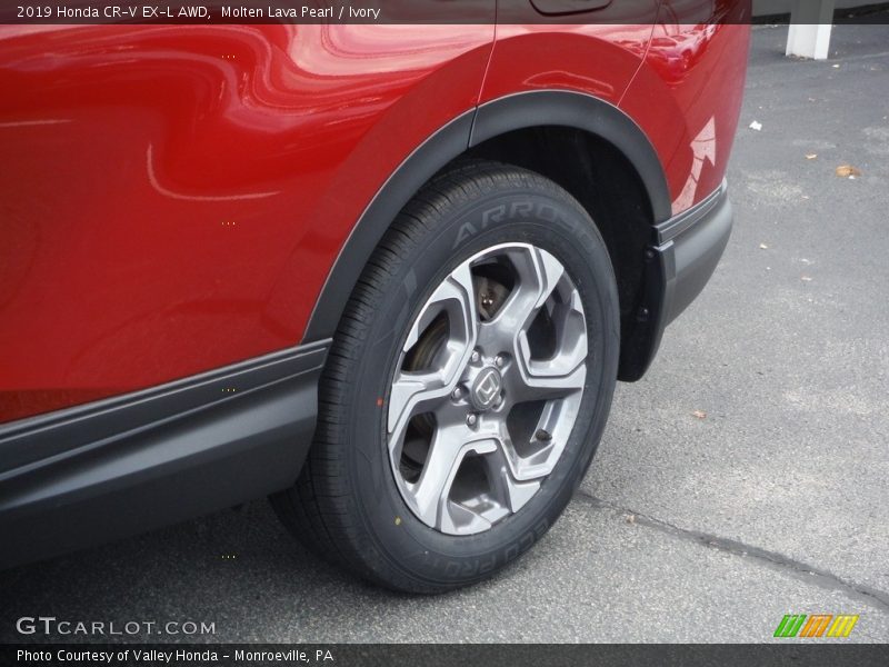 Molten Lava Pearl / Ivory 2019 Honda CR-V EX-L AWD