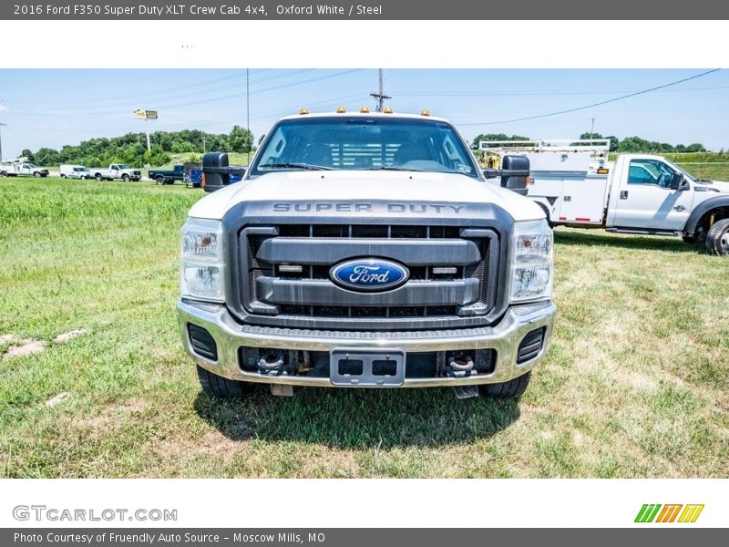 Oxford White / Steel 2016 Ford F350 Super Duty XLT Crew Cab 4x4
