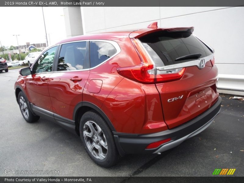 Molten Lava Pearl / Ivory 2019 Honda CR-V EX-L AWD