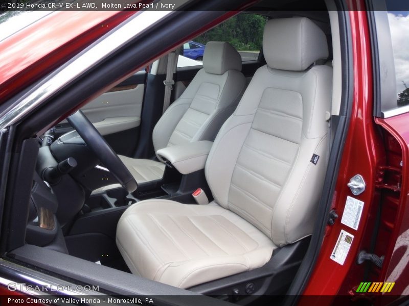 Molten Lava Pearl / Ivory 2019 Honda CR-V EX-L AWD