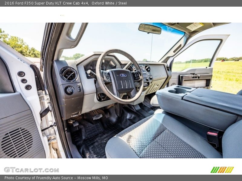 Oxford White / Steel 2016 Ford F350 Super Duty XLT Crew Cab 4x4