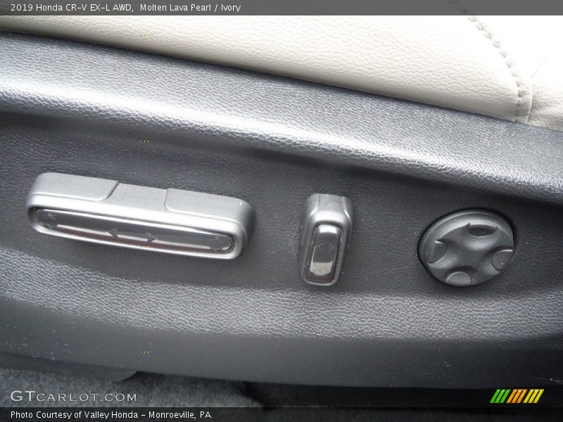 Molten Lava Pearl / Ivory 2019 Honda CR-V EX-L AWD