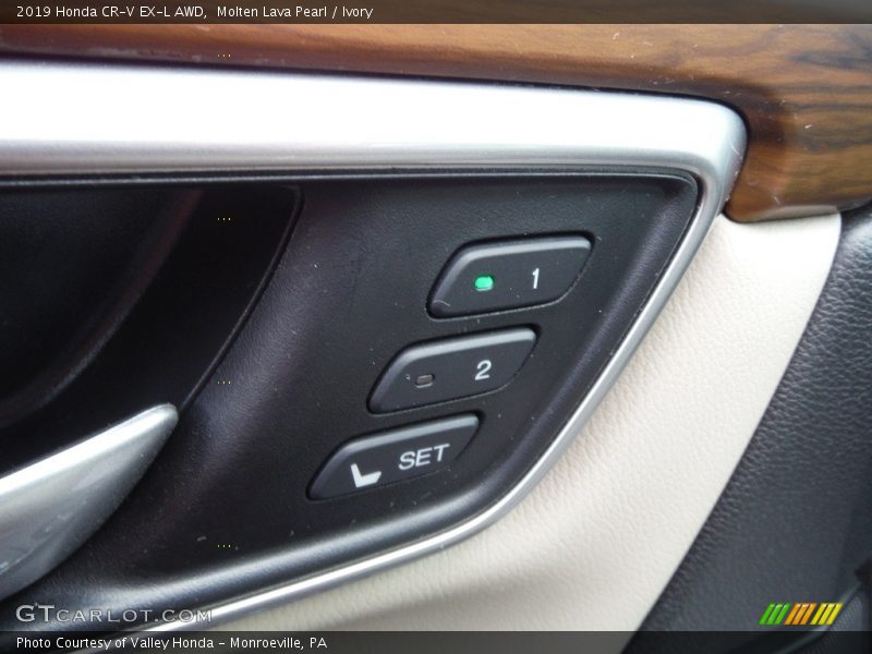 Molten Lava Pearl / Ivory 2019 Honda CR-V EX-L AWD