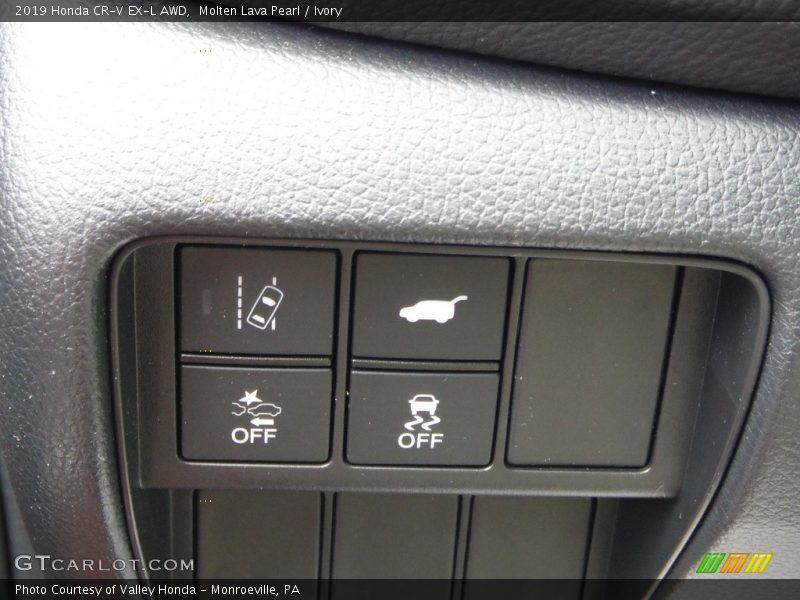 Molten Lava Pearl / Ivory 2019 Honda CR-V EX-L AWD