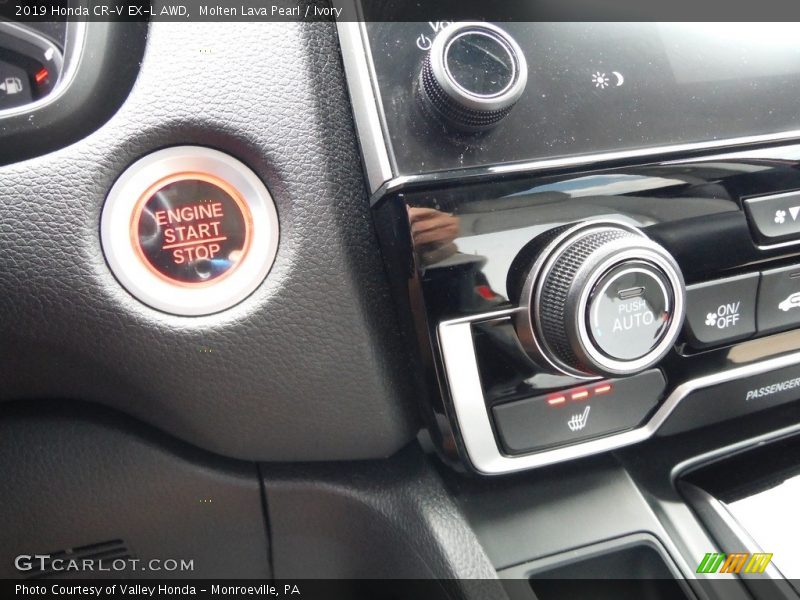 Molten Lava Pearl / Ivory 2019 Honda CR-V EX-L AWD