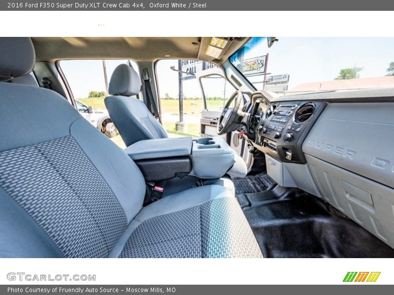 Oxford White / Steel 2016 Ford F350 Super Duty XLT Crew Cab 4x4