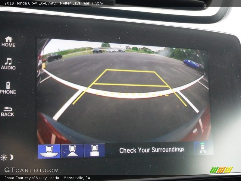 Molten Lava Pearl / Ivory 2019 Honda CR-V EX-L AWD