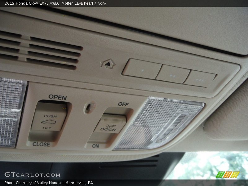 Molten Lava Pearl / Ivory 2019 Honda CR-V EX-L AWD