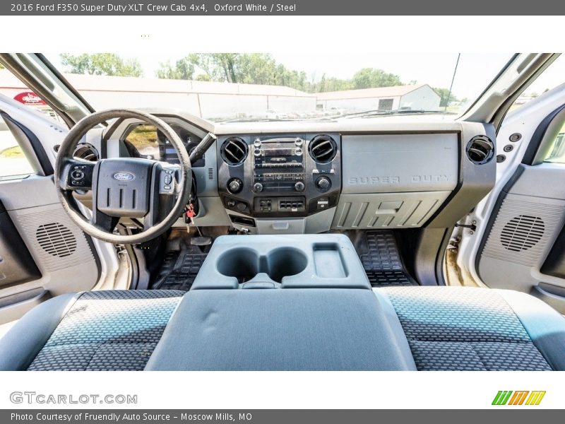 Oxford White / Steel 2016 Ford F350 Super Duty XLT Crew Cab 4x4