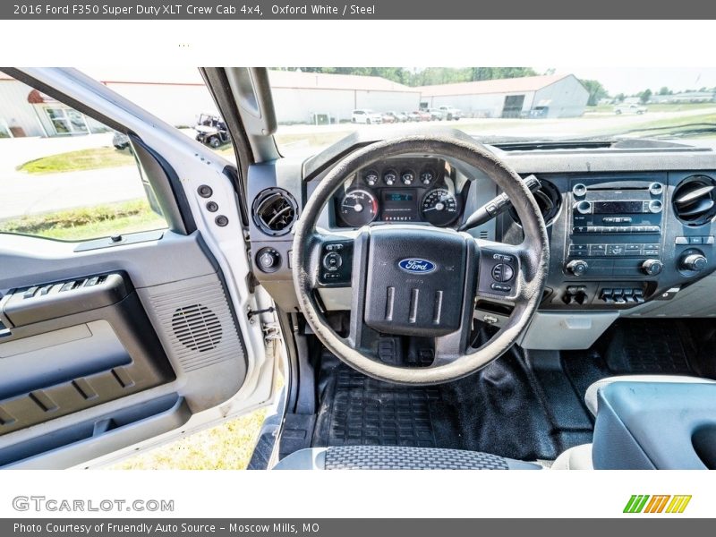 Oxford White / Steel 2016 Ford F350 Super Duty XLT Crew Cab 4x4