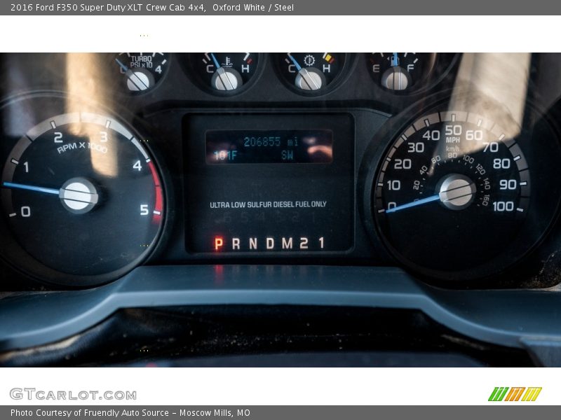 Oxford White / Steel 2016 Ford F350 Super Duty XLT Crew Cab 4x4