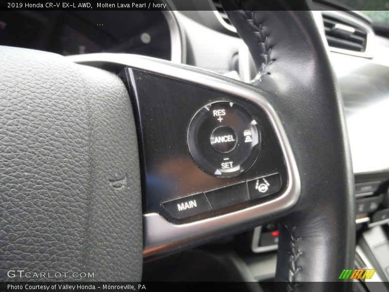 Molten Lava Pearl / Ivory 2019 Honda CR-V EX-L AWD