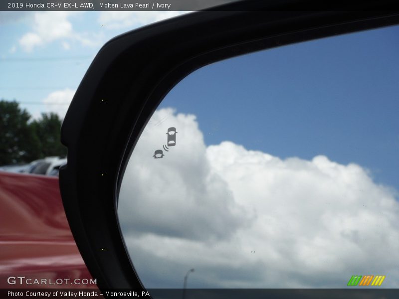 Molten Lava Pearl / Ivory 2019 Honda CR-V EX-L AWD