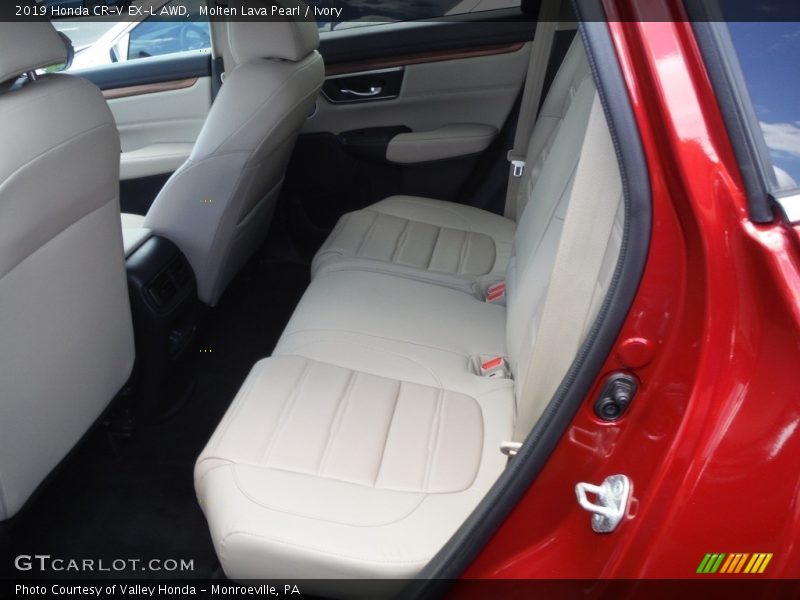 Molten Lava Pearl / Ivory 2019 Honda CR-V EX-L AWD