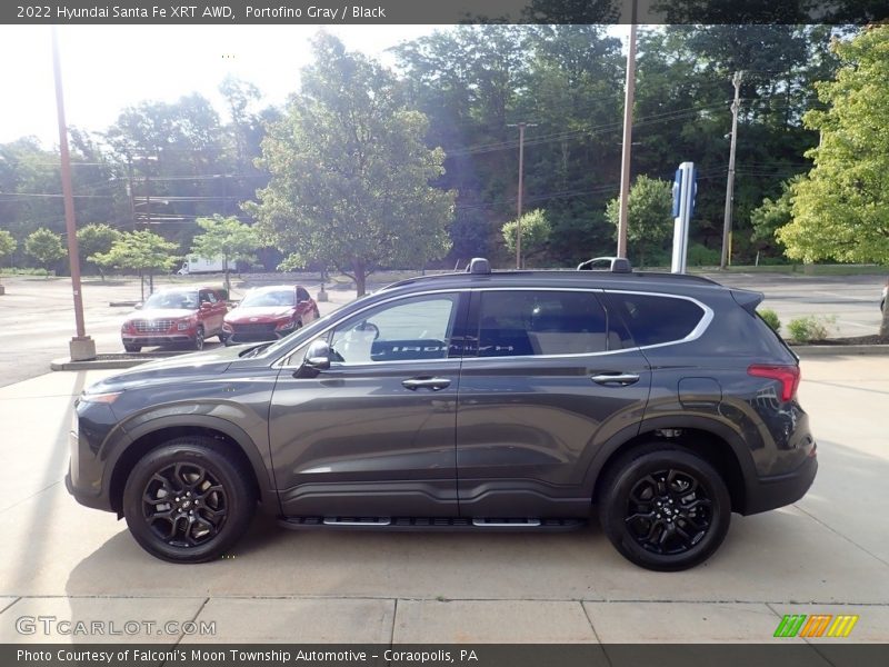 Portofino Gray / Black 2022 Hyundai Santa Fe XRT AWD